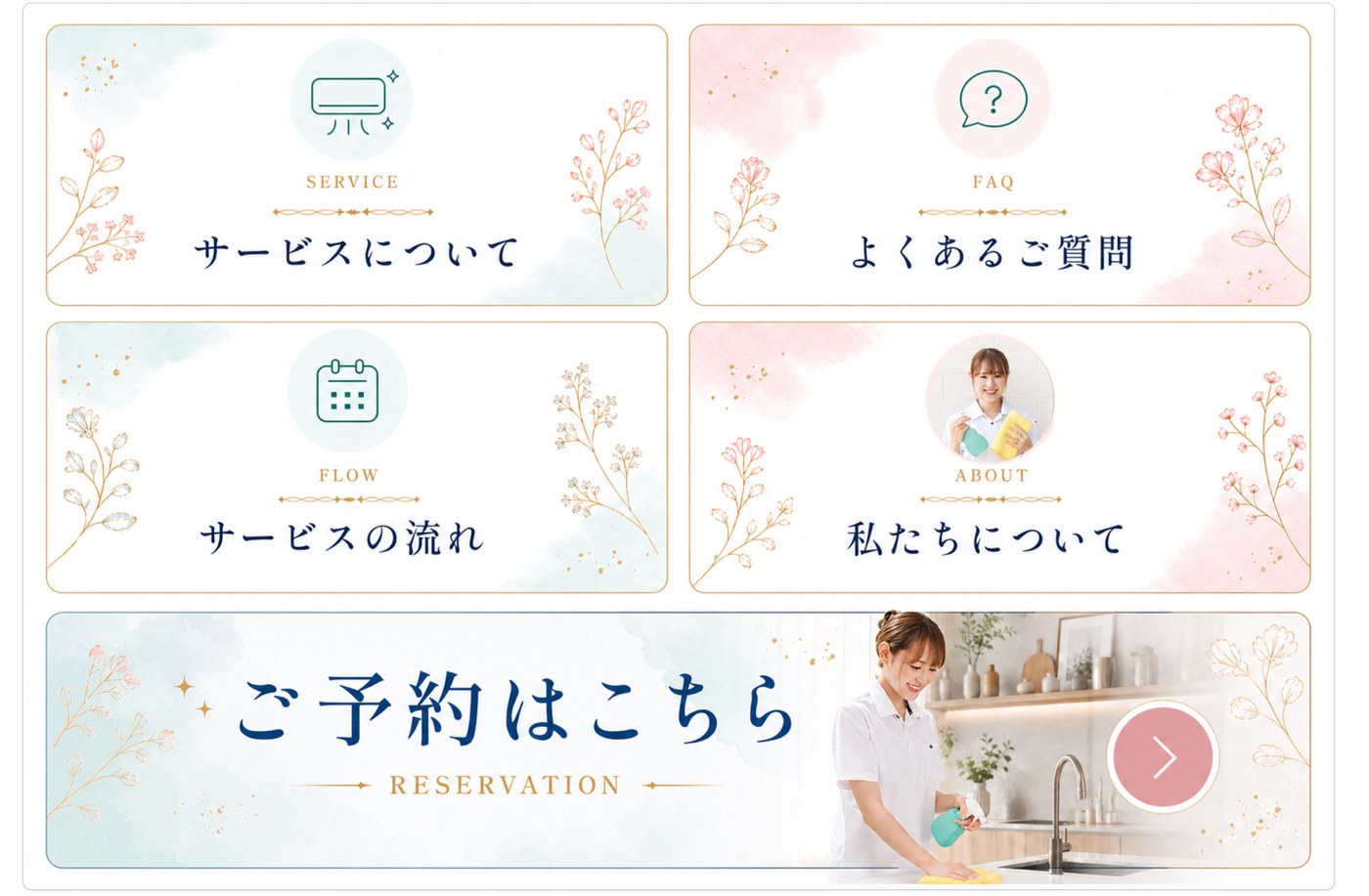 確定したリッチメニューのデザイン