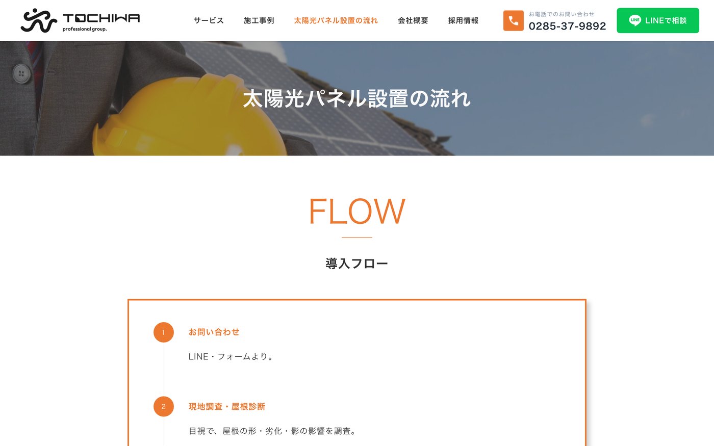 導入の流れをまとめたページ
